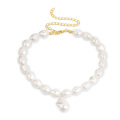 Shangjie OEM Gold Pearl Jewelry Collier Collier minimaliste Collier Minimaliste en plusieurs couches